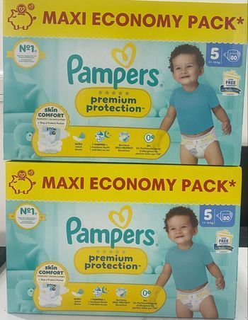 Pampers première promotion taille 5 lot de 2 /160 couches