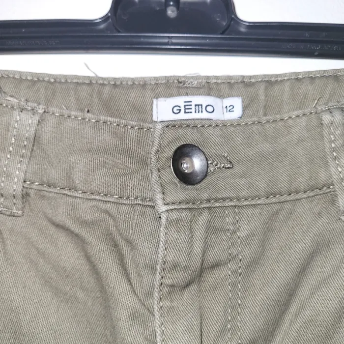 Gemo - pantalon cargo coton kaki 12 ans - photo numéro 2