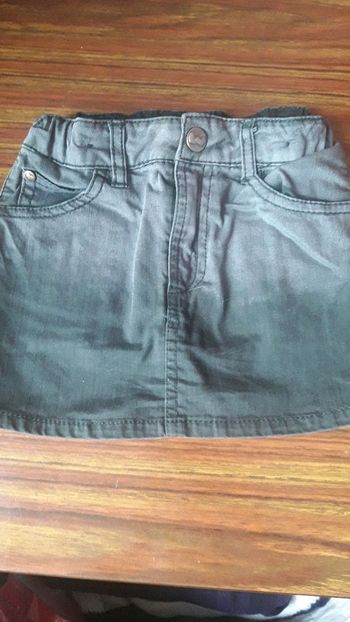 Jupe en jean noir t5a