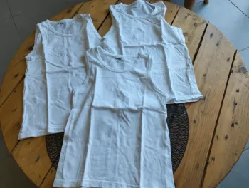 Maillot de corps débardeur blanc 6 ans