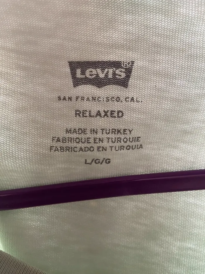 T-Shirt manches courtes Levi’s vert menthe - photo numéro 3