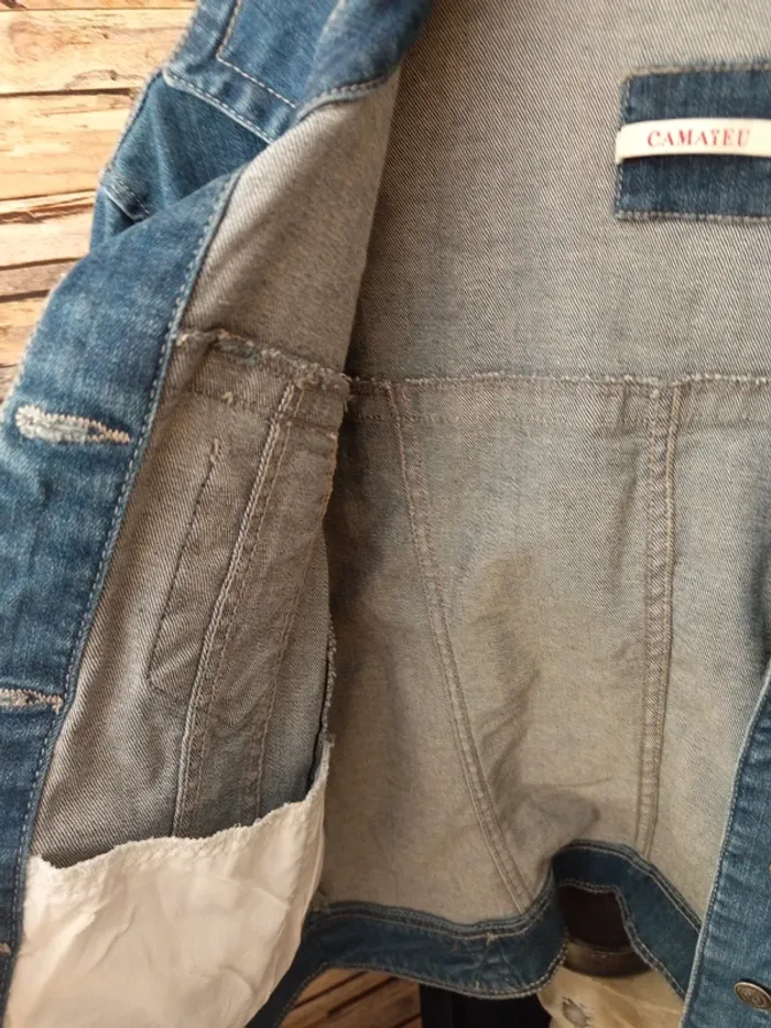 Veste en jean camaïeu t42 - photo numéro 11