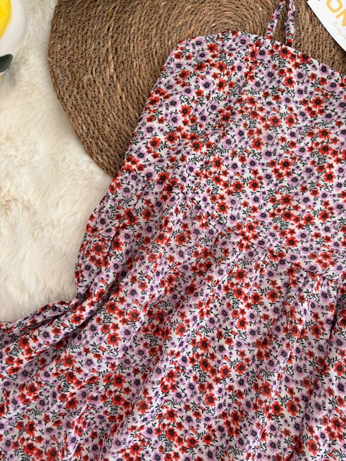 Robe à fleurs rose Only taille M - photo numéro 2