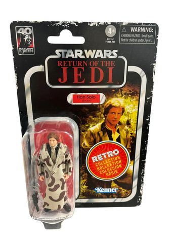 Figurine Star Wars Return Of The Jedi Han Solo (Endor) Retro collection Kenner Hasbro neuf