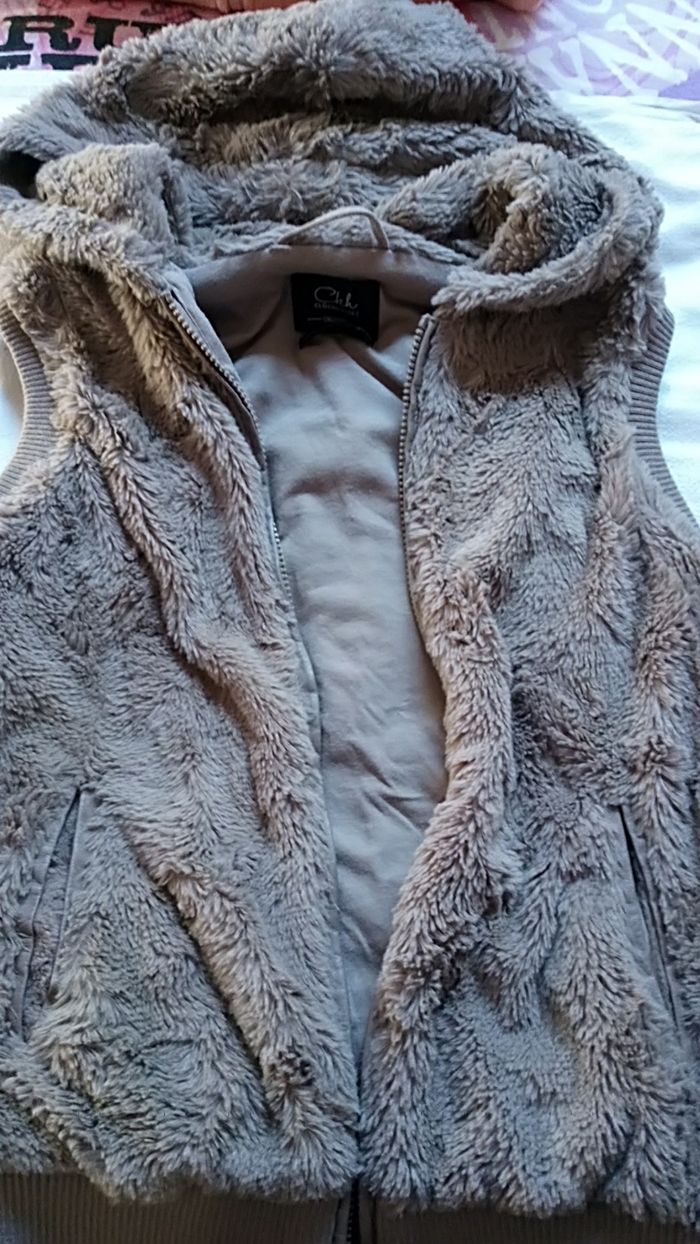 Gillet zippé sans manches fille - photo numéro 3