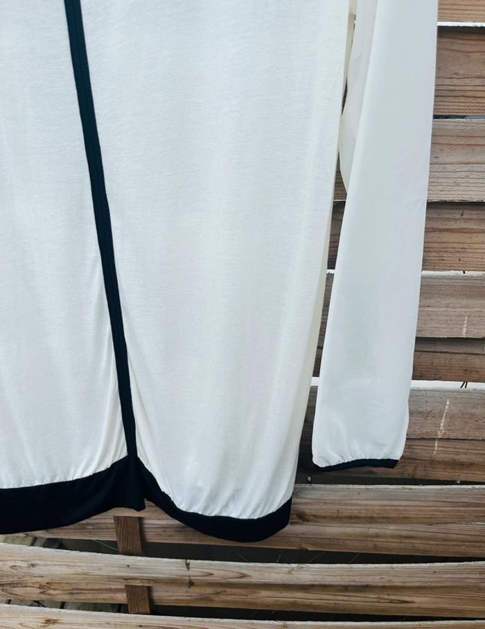 Blouse crème & noir - Taille XL - photo numéro 4