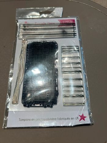 Lot de 4 tampons tissu 4 en scrap