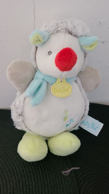 Doudou peluche Musicale Herisson Pouet Pouet Baby Nat