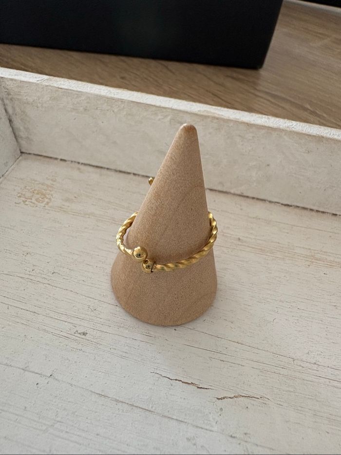 Bague dorée acier inoxydable - photo numéro 4