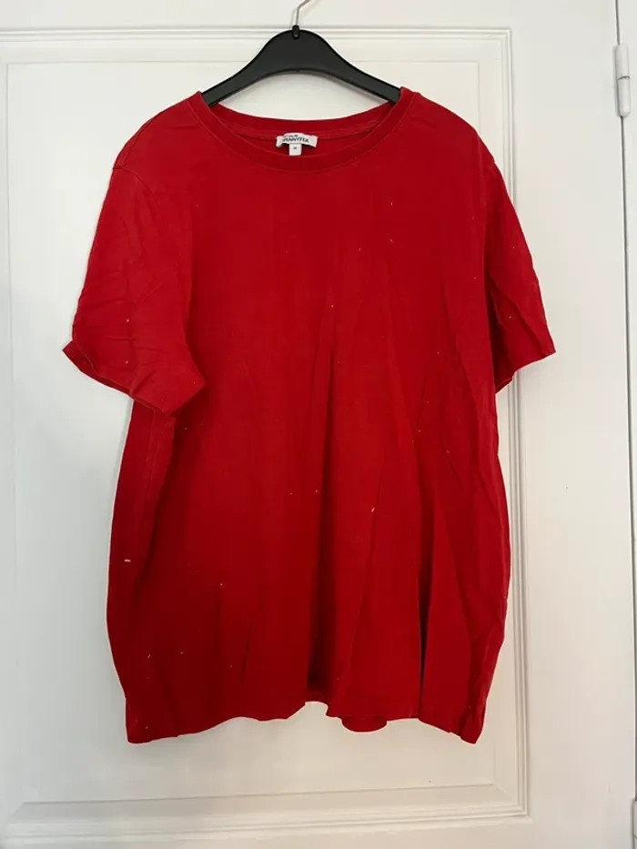 T-shirt over size rouge