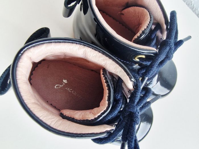 Jacadi - Bottillons en cuir vernis - Bleu marine - 19 - photo numéro 8