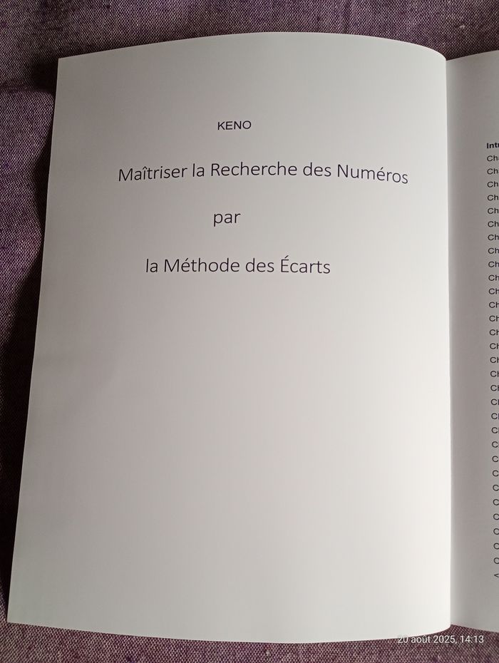 Maîtriser la recherche des numéros par la méthode des écarts - photo numéro 2