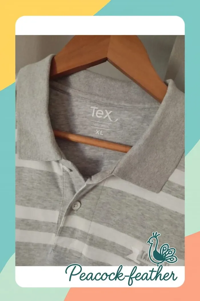 Polo rayé gris homme xl - photo numéro 4