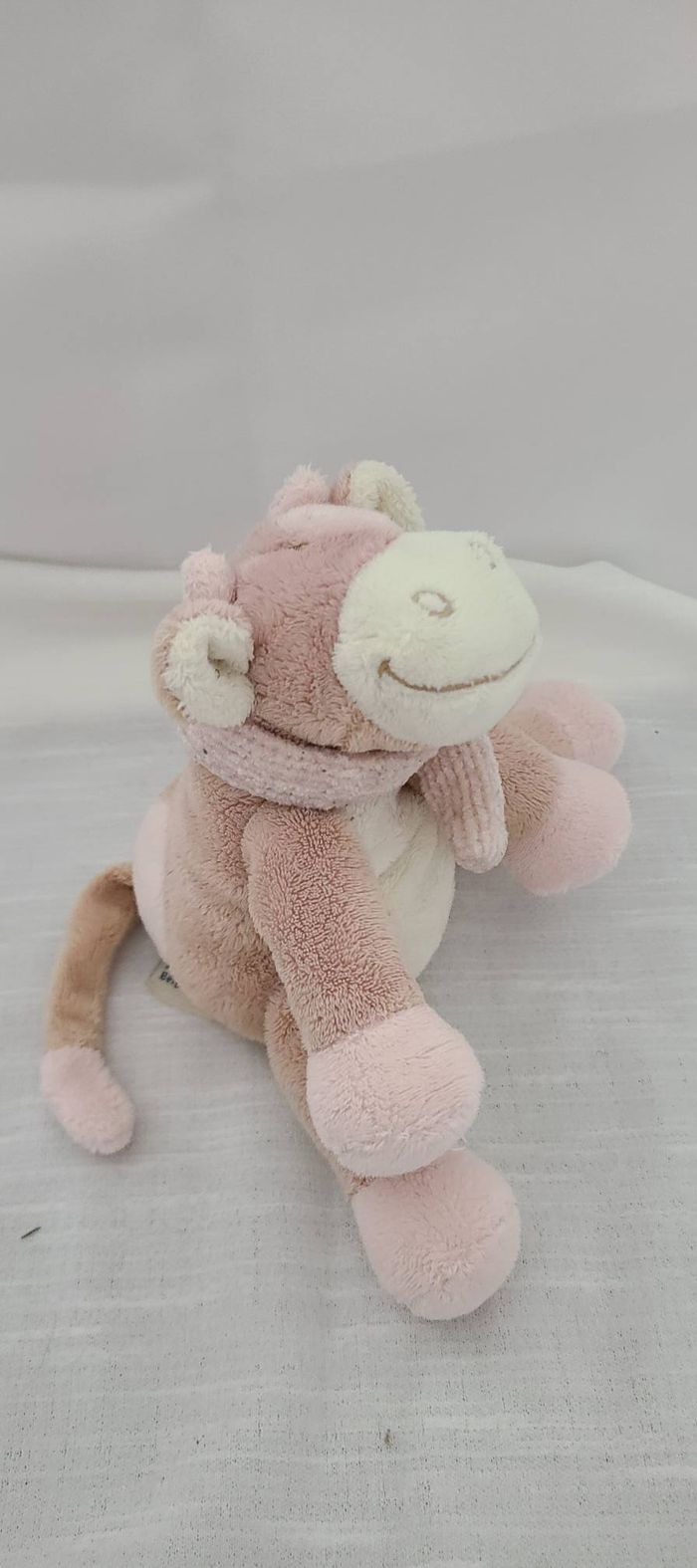 Doudou vache Lola Rosalie écharpe rose NOUKIE'S - photo numéro 5