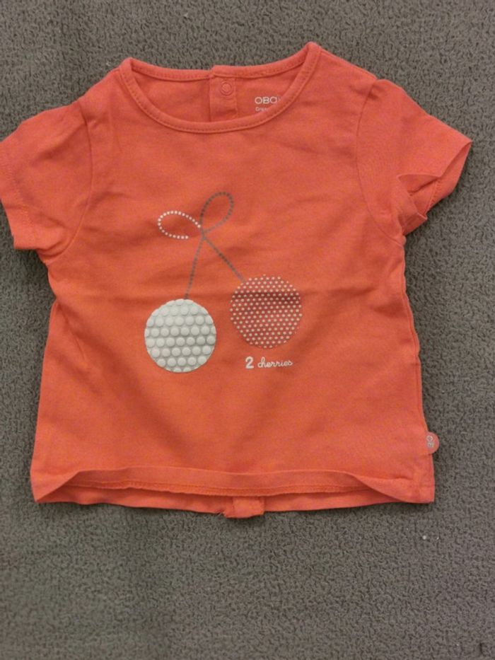 Lot de 4 t-shirt manches courtes - 3 mois fille - photo numéro 3