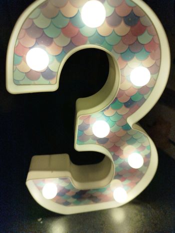 Veilleuse chiffre trois