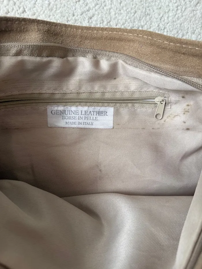 Sac bandoulière en cuir véritable – style militaire - photo numéro 3