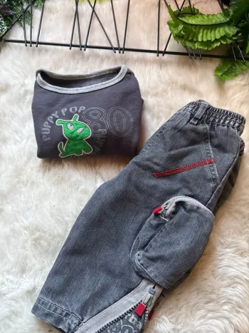 Pull et pantalon garçon 6 mois
