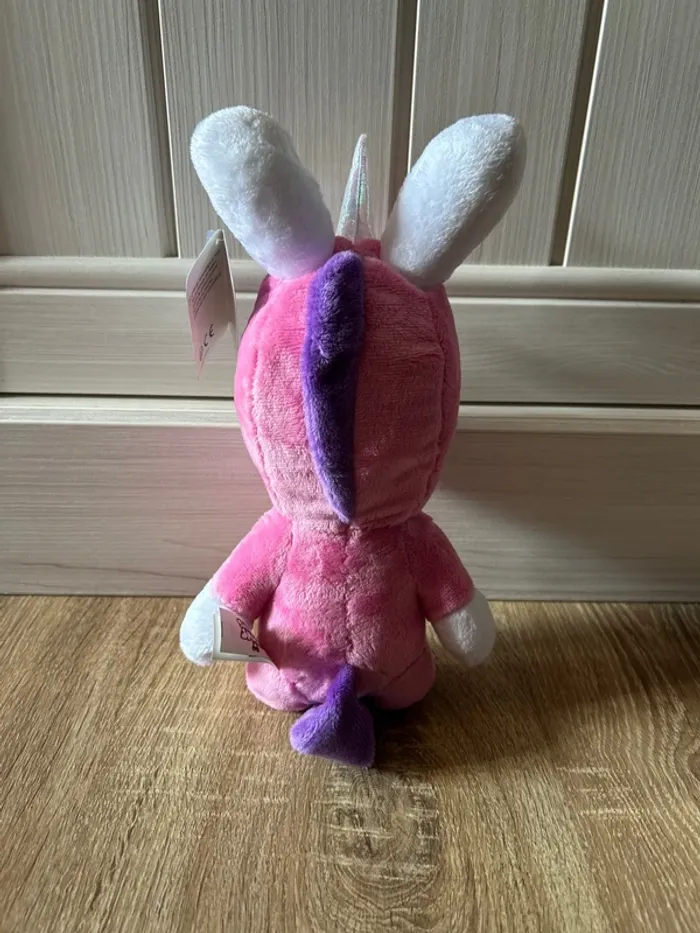Peluche officielle Lapins Cretins / déguisement licorne / neuf avec étiquette / Ubisoft - photo numéro 2