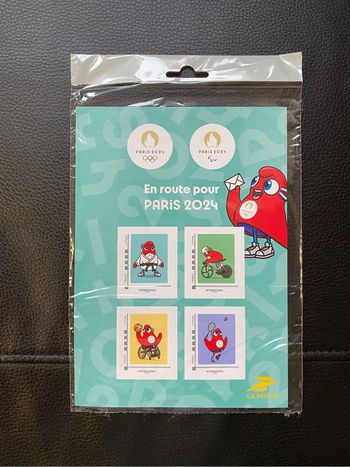 Timbres mascotte JO jeux olympiques paris 2024