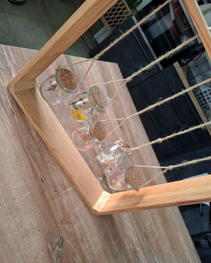 Décoration fioles fleurs séchées - photo numéro 2