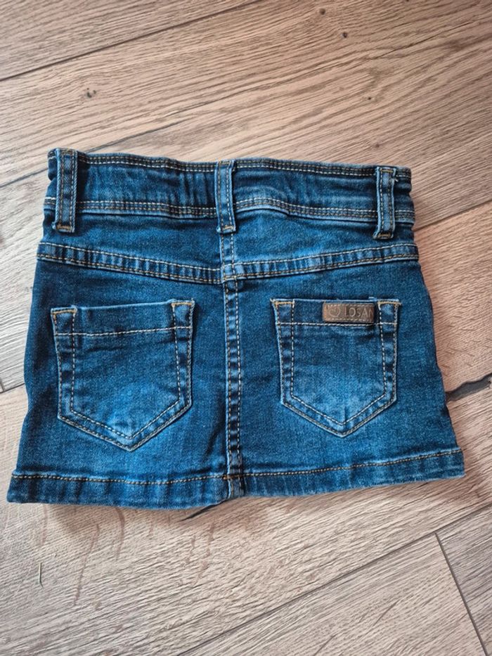 Ensemble NEUF 92 cm Jupe en jean + Chemise fluide sans manches - photo numéro 5