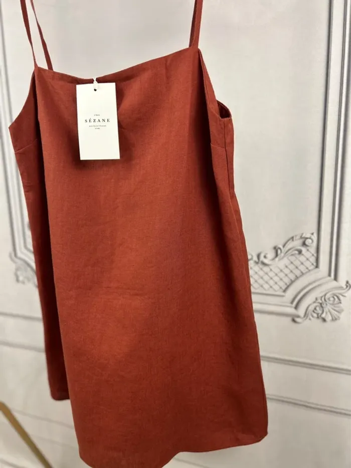 Robe courte Sézane Châtaigne 🌰 T.42 Neuve - photo numéro 2