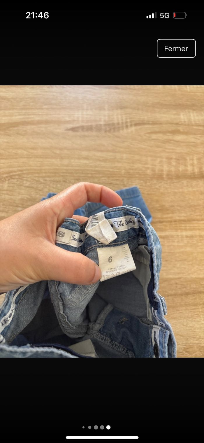 Lot de 2 jeans 6 mois très bon état 1 Orchestra 1 IKKS - photo numéro 7