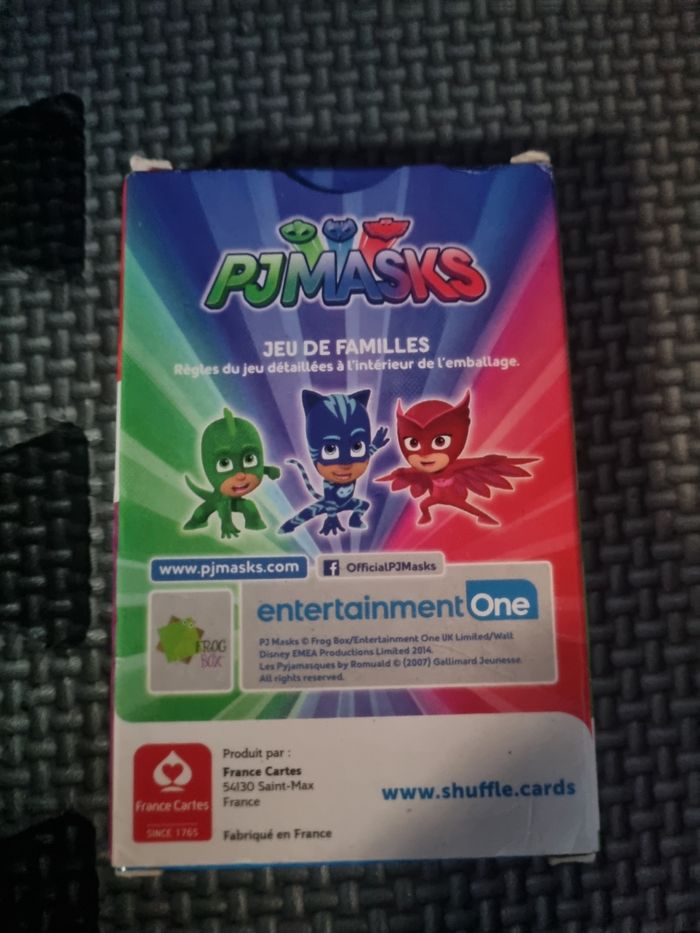 Jeu de carte pyjamasques jeu de famille - photo numéro 2