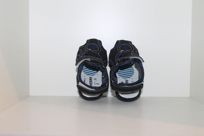 jolie sandales nus pieds noire et bleue 24 - photo numéro 4