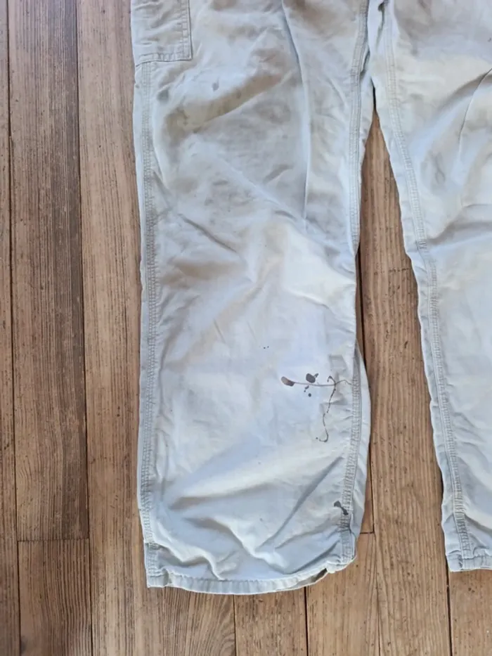 Pantalon jean Carhartt Workwear Cargo beige taille 36x32 - photo numéro 9