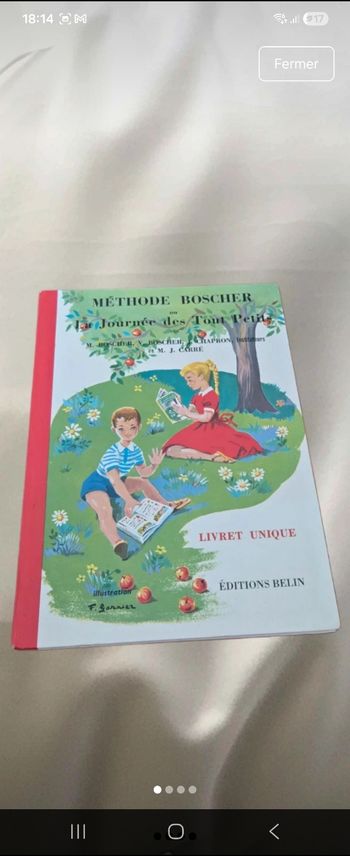 Livre scolaire Méthode Boscher – La journée des tout-petits