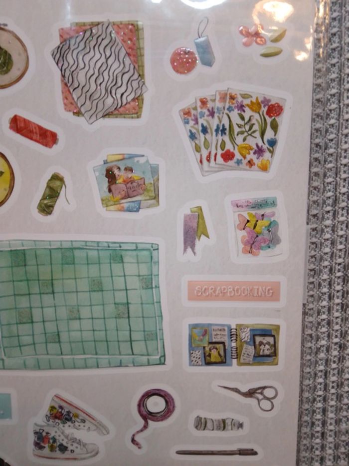 Autocollants Stickers reliefs x2 scrapbooking - photo numéro 4