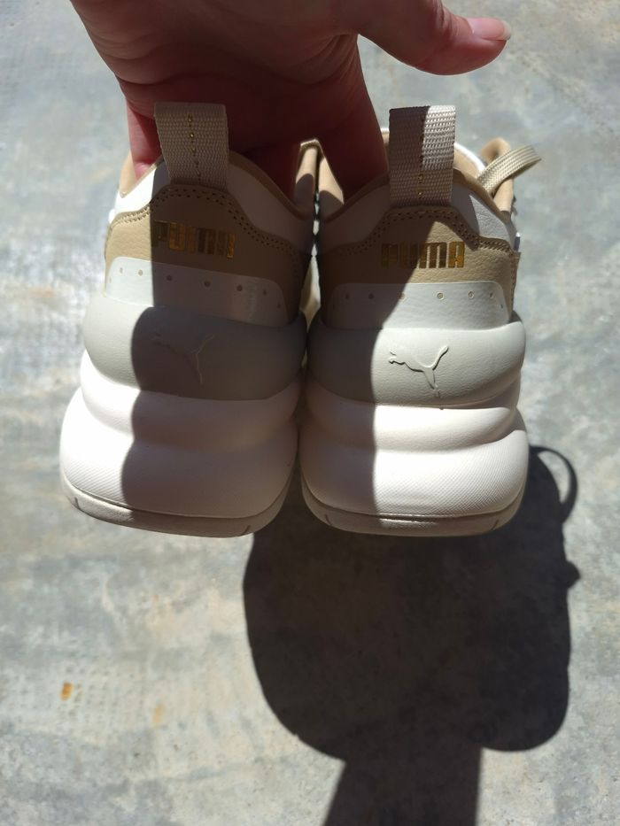 Puma Cilia Wedge beige et blanc - photo numéro 6