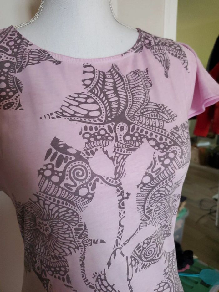 T-shirt Rose Stile Benetron T.S/M - photo numéro 5