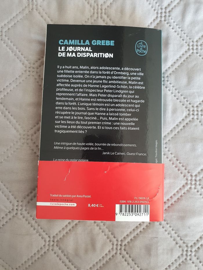 Livre le journal de ma disparition neuf - photo numéro 2