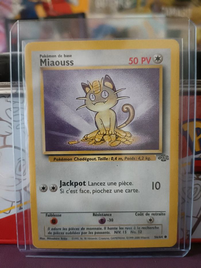 Miaouss 1ère Édition - Jungle - 56/64 - Carte Pokémon Française