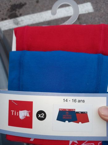 Boxer enfant  de Noël rigolo 14 16 ans