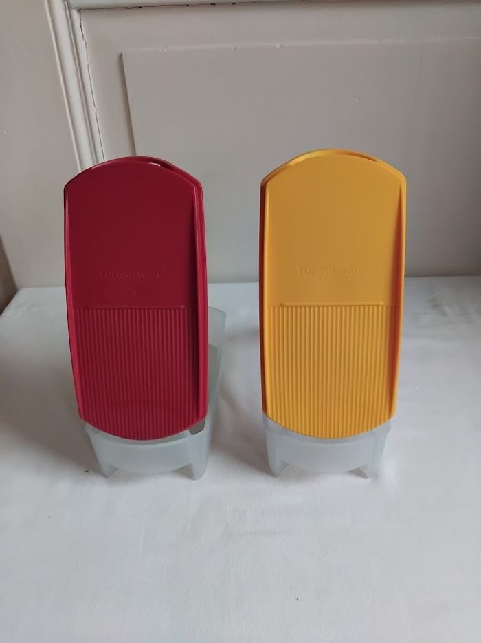 TUPPERWARE - 2 Boîtes (Modulaire Pop, capacité 350 ml) Etat neuf - photo numéro 4