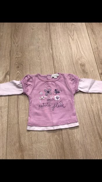 Tee-shirt manches longues 1 mois