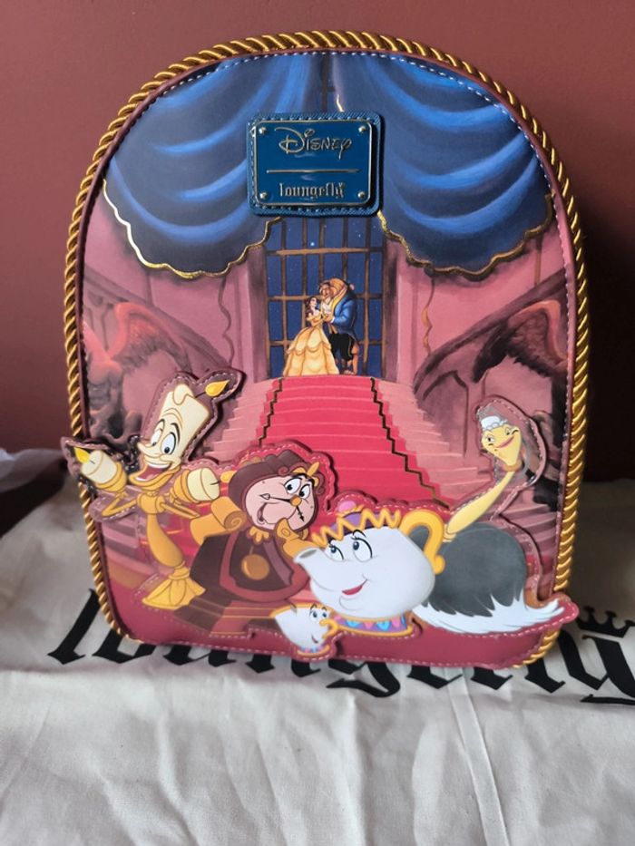 Sac à dos loungefly Disney la belle et la bête beauty beast - photo numéro 2