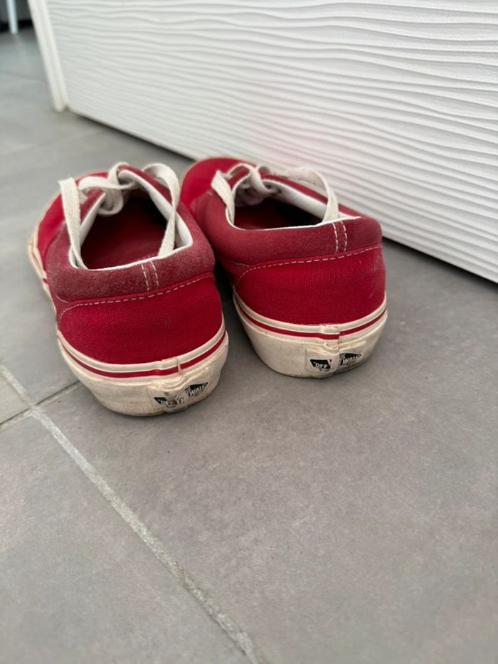 Vans basses femme rouges et blanches - photo numéro 5