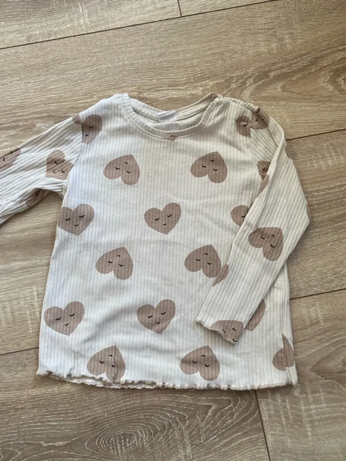T-shirt manche longue taille 1/2 ans