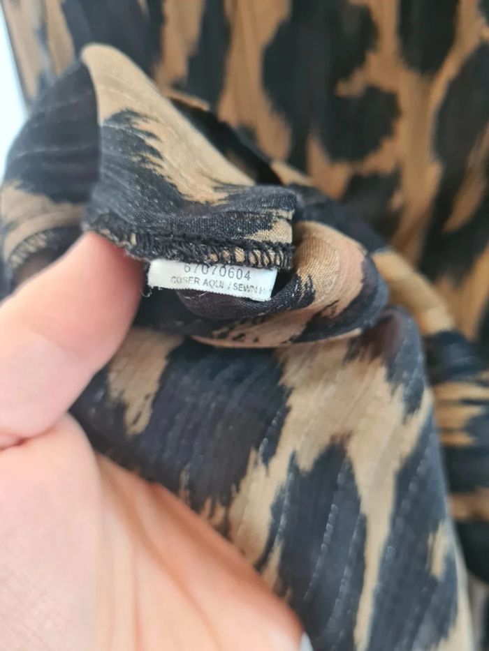Chemisier imprimé léopard - Taille S Mango - photo numéro 6