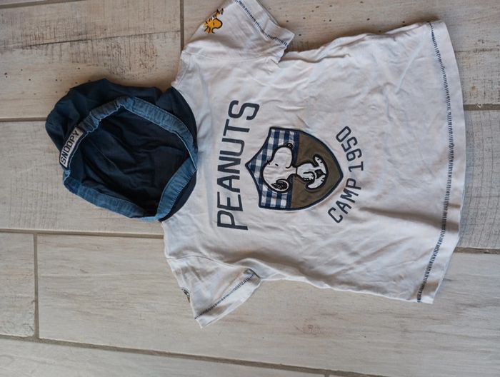 Tee shirt a capuche snoopy