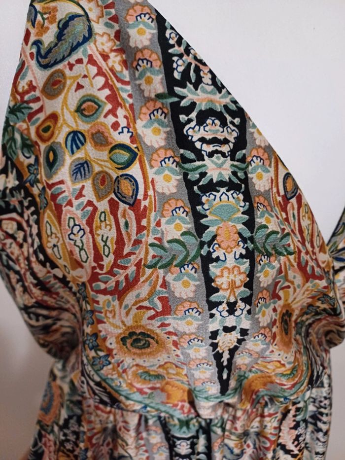 Robe longue cache-coeur à motifs Millénium taille M 38 - photo numéro 7