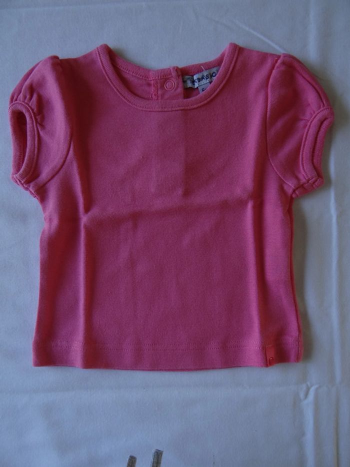 tee-shirt rose uni 6mois - photo numéro 2