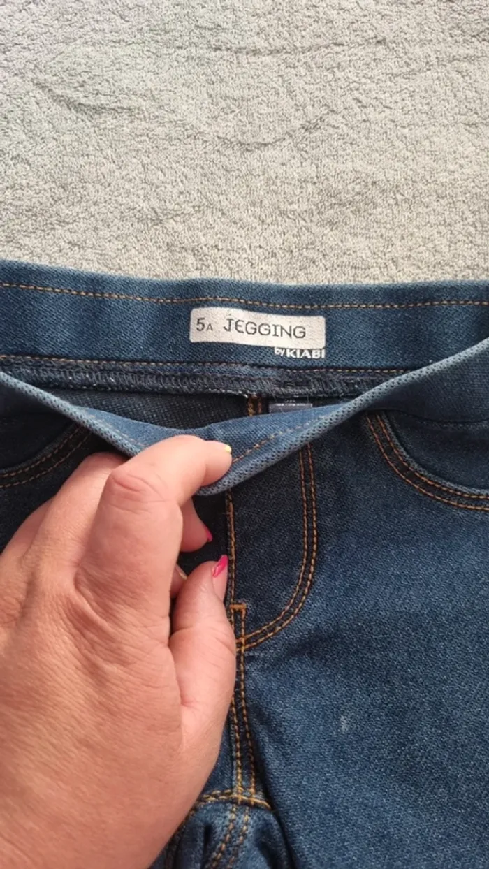 Jeggings bleu taille 5 ans kiabi - photo numéro 7