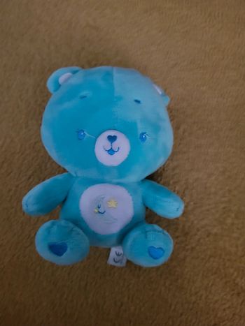 Peluche bisounours bleu/ vert baby jemini