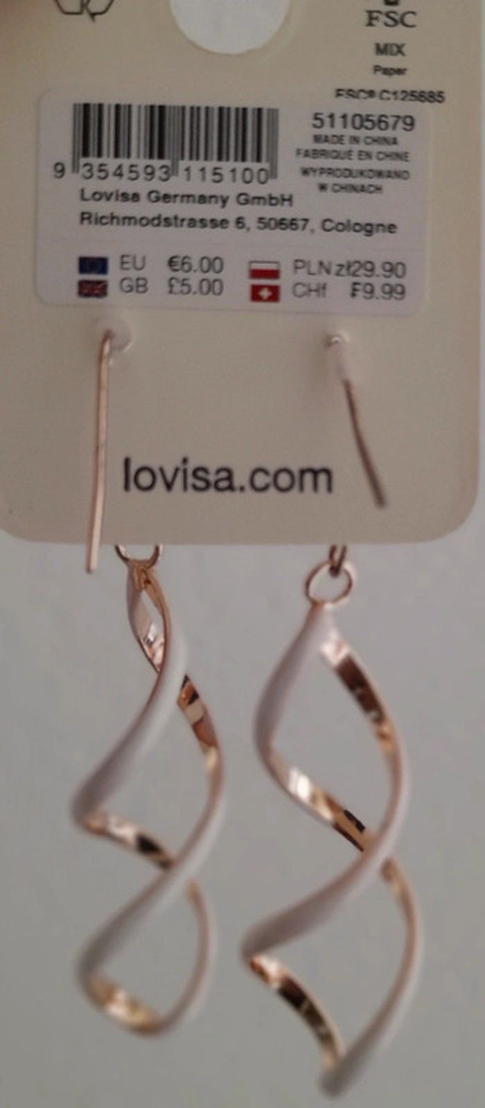 Boucles d'oreilles fantaisies blanches - Lovisa - photo numéro 2